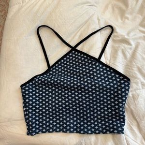 Zara crop top dark blue